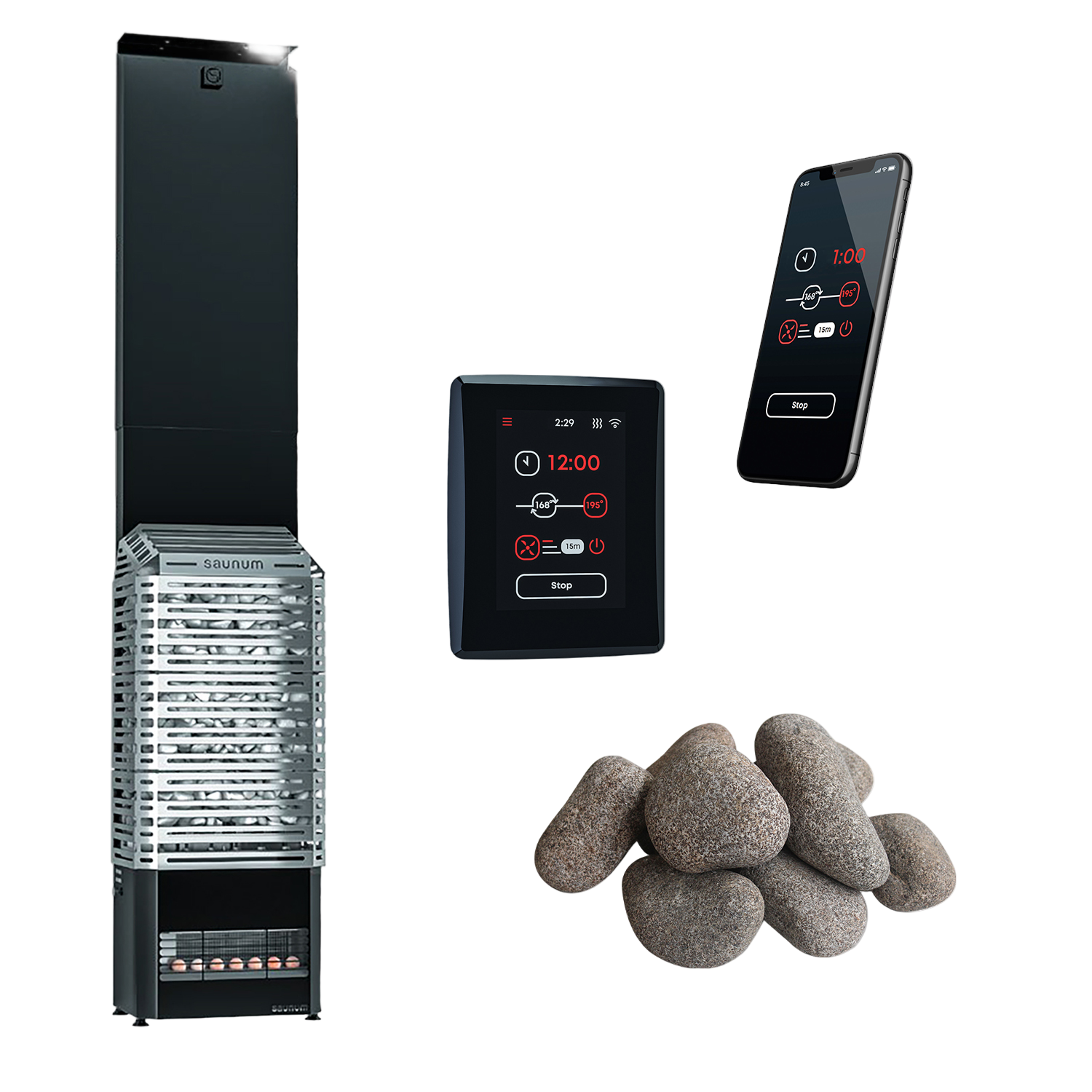 Saunum Air 10 Sauna Heater Package